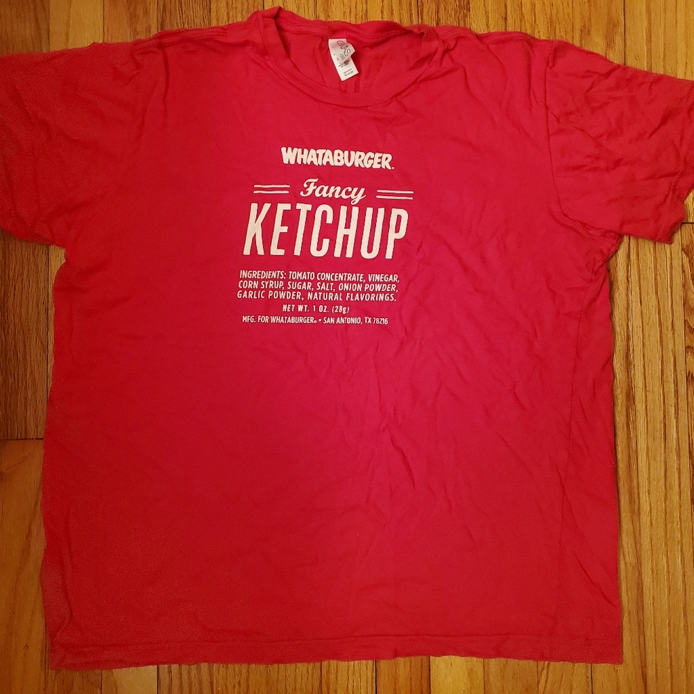 Canvas brand Whataburger ketchup shirt XL